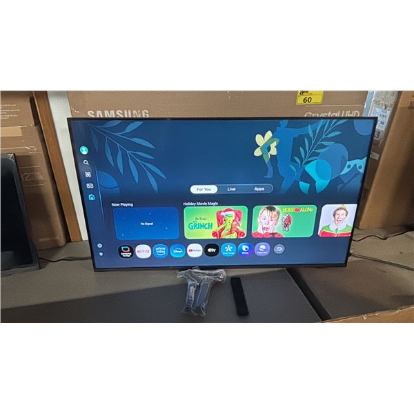 SAMSUNG 43-INCH 4K UHD SMART TV WITH STAND & REMOTE