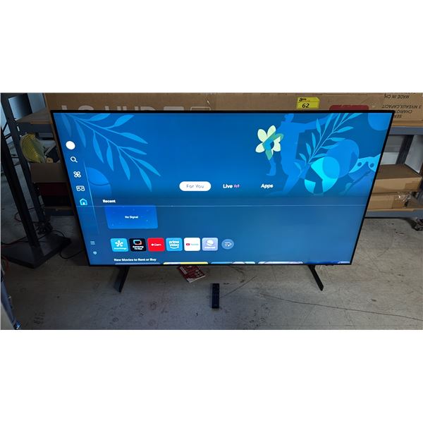 SAMSUNG 65" CRYSTAL UHD U8000F 4K SMART TV WITH STAND & REMOTE *HORIZONTAL DEAD PIXEL LINE*