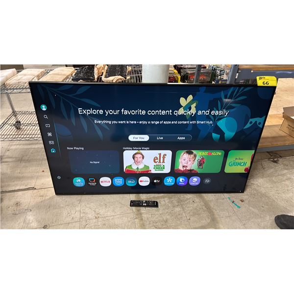 SAMSUNG 55" Q7F SERIES 4K UHD QLED TV WITH STAND & REMOTE