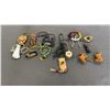 Image 1 : COLLECTION OF SMALL FIRST NATIONS LEATHER BAGS, KEY CHAINS, MINI DREAM CATCHERS & MORE