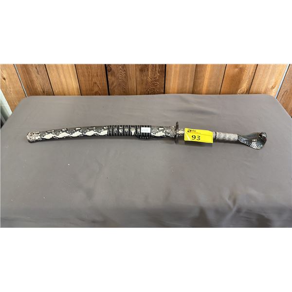 DECORATIVE KATANA WITH SNAKE HEAD POMMEL