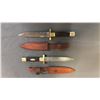 Image 2 : (2) DAGGERS WITH LEATHER SHEATHS