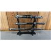 Image 1 : (3) DECORATIVE DAGGERS OF ASSORTED LENGTHS ON A STAND