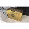 Image 1 : EMBOSSED BRASS CLAD STORAGE BOX: 23"W X 15.5"D X 15"T
