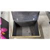 Image 3 : EMBOSSED BRASS CLAD STORAGE BOX: 23"W X 15.5"D X 15"T
