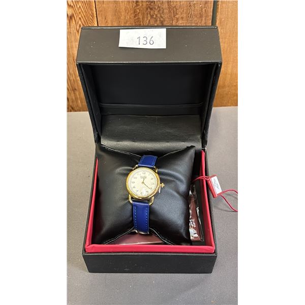 *NEW IN BOX WITH TAGS* BULGI LADIES ANALOGUE WATCH  & LEATHER BAND