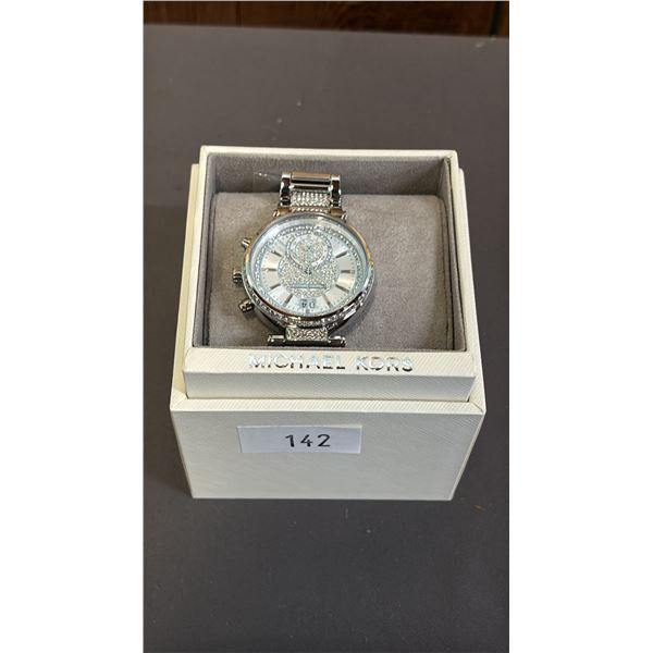 *NEW IN BOX WITH TAGS* MICHAEL KORS LADIES CRYSTAL PAVE DIAL WATCH