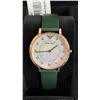 Image 2 : *NEW IN BOX WITH TAG* EMPORIO ARMANI LADIES ANALOGUE WATCH WITH MOTHER OF PEARL FACE & LEATHER BAND