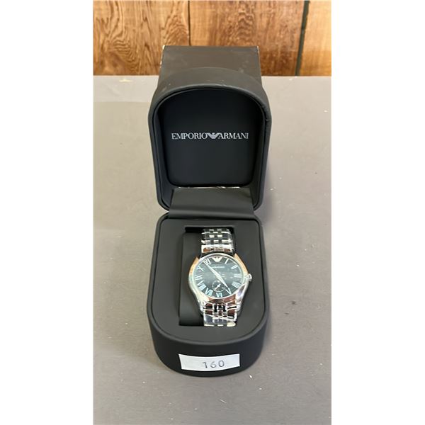 *NEW IN BOX WITH TAGS* EMPORIO ARMANI MENS' STAINLESS STEEL ANALOGUE WATCH