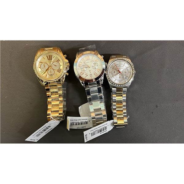 *NEW WITH TAGS* (3) ASSORTED MICHAEL KORS MEN'S WATCHES