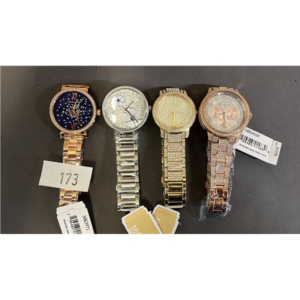 *NEW WITH TAGS* (4) ASSORTED MICHAEL KORS LADIES WATCHES