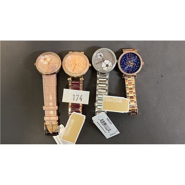 *NEW WITH TAGS* (4) ASSORTED MICHAEL KORS LADIES WATCHES