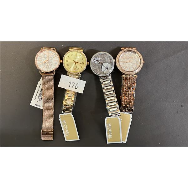 *NEW WITH TAGS* (4) ASSORTED MICHAEL KORS LADIES WATCHES