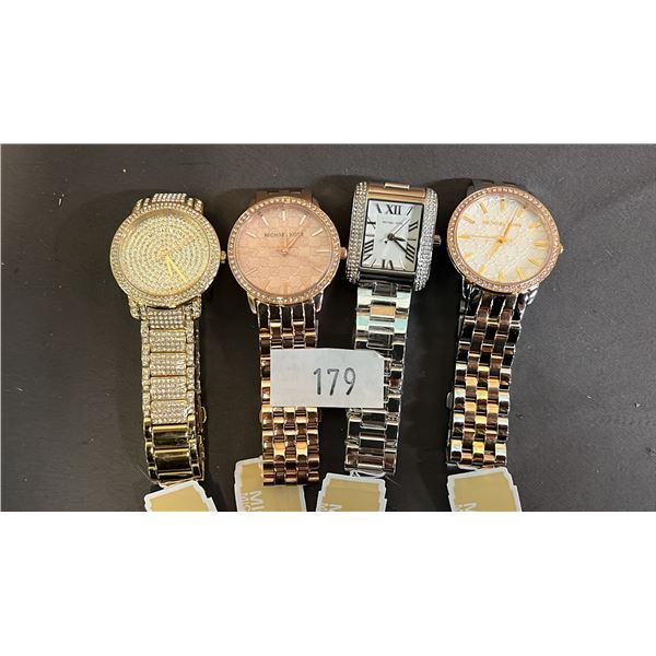 *NEW WITH TAGS* (4) ASSORTED MICHAEL KORS LADIES WATCHES