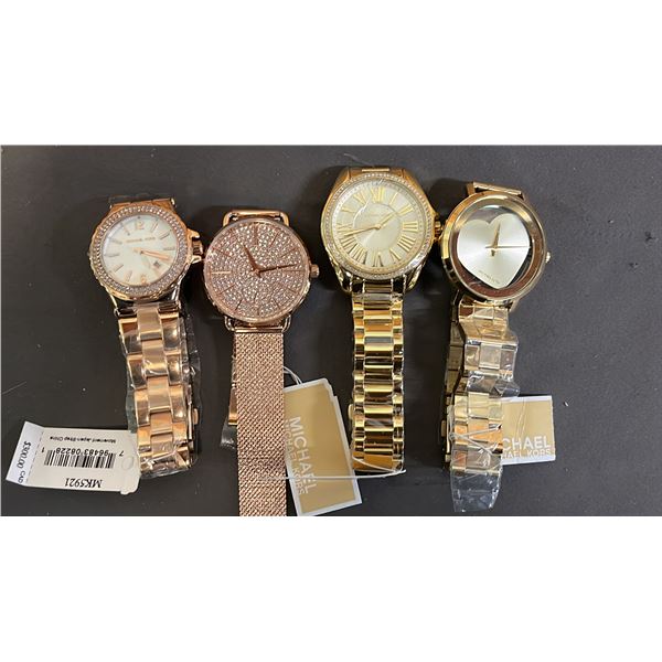 *NEW WITH TAGS* (4) ASSORTED MICHAEL KORS LADIES WATCHES