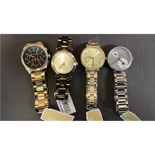 *NEW WITH TAGS* (4) ASSORTED MICHAEL KORS LADIES WATCHES