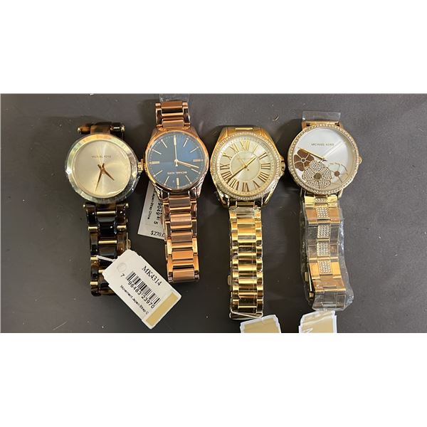 *NEW WITH TAGS* (4) ASSORTED MICHAEL KORS LADIES WATCHES