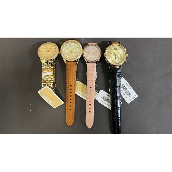 *NEW WITH TAGS* (4) ASSORTED MICHAEL KORS LADIES WATCHES
