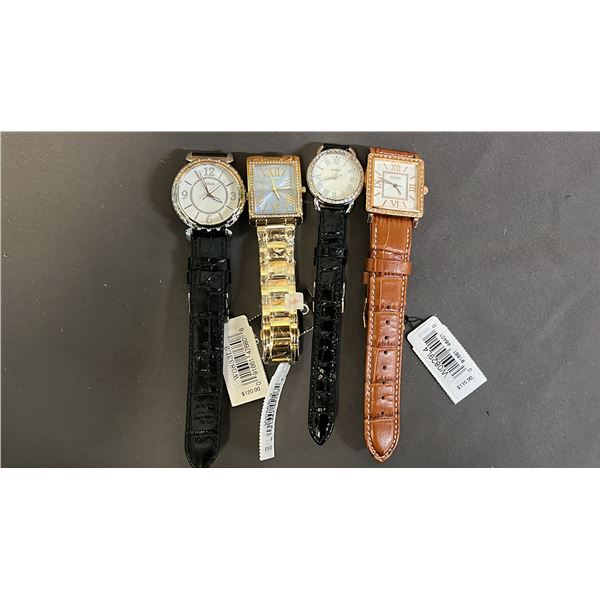 *NEW WITH TAGS* (4) ASSORTED GUESS LADIES WATCHES