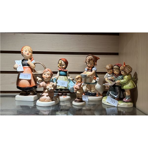 (6) ASSORTED VINTAGE CERAMIC GOEBEL FIGURINES