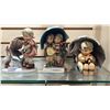 Image 2 : (6) ASSORTED VINTAGE CERAMIC GOEBEL UMBRELLA FIGURINES