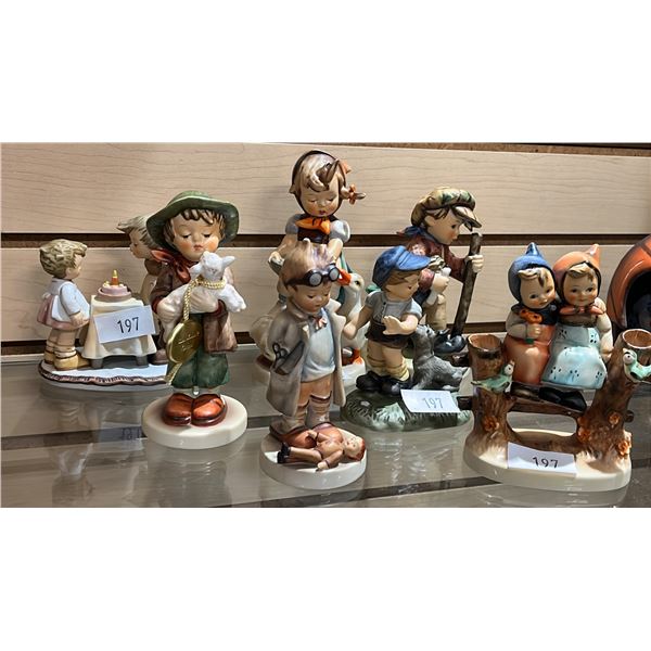 (7) ASSORTED VINTAGE CERAMIC GOEBEL FIGURINES