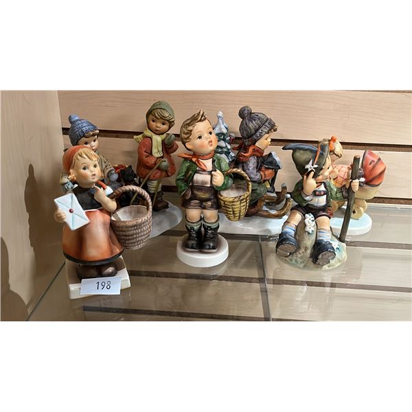 (7) ASSORTED VINTAGE CERAMIC GOEBEL FIGURINES