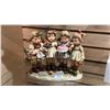 Image 1 : VINTAGE CERAMIC GOEBEL "WE WISH YOU THE BEST" FIGURINE: 9"W X 7.5"T