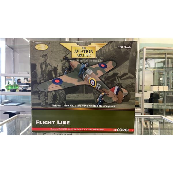 THE AVIATION ARCHIVE 1:32 SCALE DIECAST MODEL HURRICANE MK1 P2923 AIRCRAFT