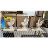 Image 2 : SHELF OF ASSORTED PEARLITE ANIMAL SCULPTURES BY MARBLECRAFT