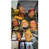 Image 3 : (13) ASSORTED VINTAGE BOSSONS CHALKWARE HEADS