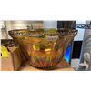 Image 2 : VINTAGE CARNIVAL GLASS PUNCH BOWL SET