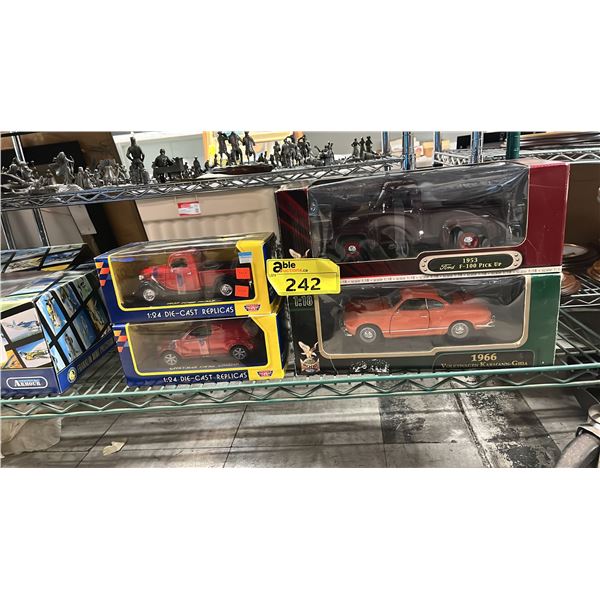(4) ASSORTED DIECAST SCALE MODEL VEHICLES