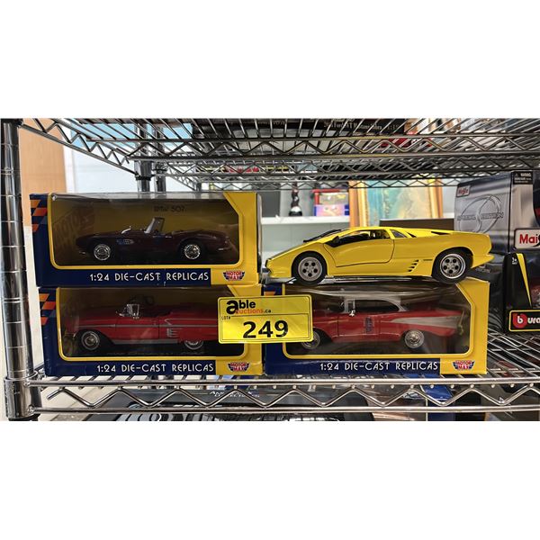 (4) ASSORTED DIECAST SCALE MODEL CARS