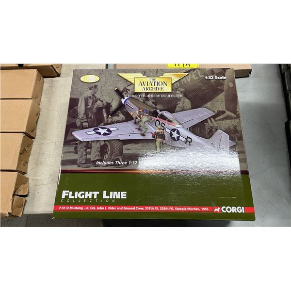 THE AVIATION ARCHIVE DIECAST 1:32 SCALE P-51D MUSTANG AIRPLANE