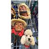 Image 3 : COLLECTION OF ASSORTED VINTAGE BOSSOMS CHALKWARE HEADS