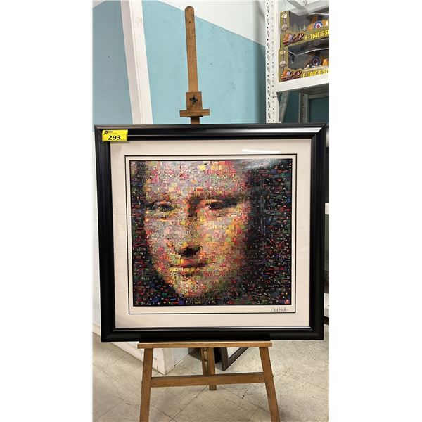 FRAMED MONA LISA COLLAGE PRINT