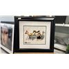 Image 1 : FRAMED & MATTED "FLINTSTONES" SERICEL ART