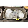 Image 2 : LARGE TOTE OF ASSORTED COLLECTOR PLATES *TOTE & LID INCLUDED*
