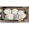 Image 2 : LARGE TOTE OF ASSORTED COLLECTOR PLATES *TOTE & LID INCLUDED*