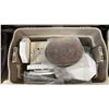 Image 2 : LARGE TOTE OF ASSORTED COLLECTOR PLATES *TOTE & LID INCLUDED*