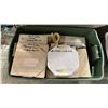 Image 2 : LARGE TOTE OF ASSORTED COLLECTOR PLATES *TOTE & LID INCLUDED*