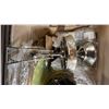 Image 3 : LARGE TOTE OF WALL DECOR, GLOBE, LAMP & MORE *TOTE & LID INCLUDED*