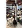 Image 1 : WOOD (APPROX.) 6'4" COAT RACK WITH MOTHER-OF-PEARL INLAY