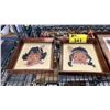 Image 2 : (2) VINTAGE FRAMED PRINTS & (2) FRAMED NEEDLEWORK ART