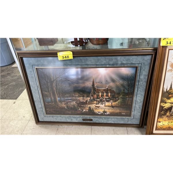 LARGE FRAMED PRINT