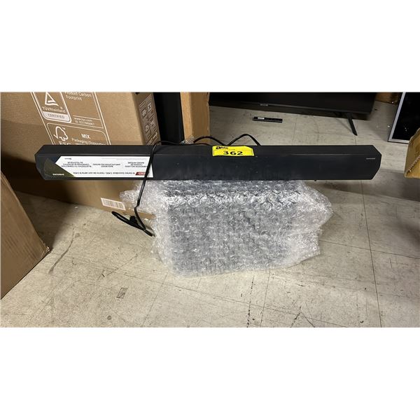 SAMSUNG SOUNDBAR WITH SUBWOOFER: *MAY BE MISMATCHED/MAY BE MISSING CORDS*