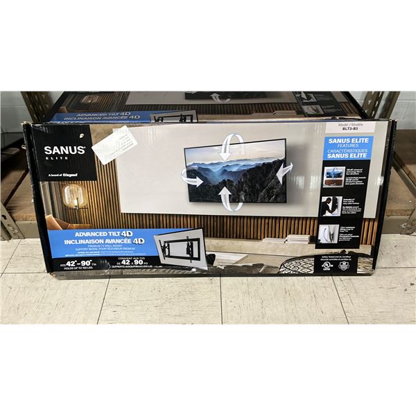SANUS ELITE SUPER SLIM FIXED POSITION TV WALL MOUNT: FITS 32"-80" TVS UP TO 150LBS