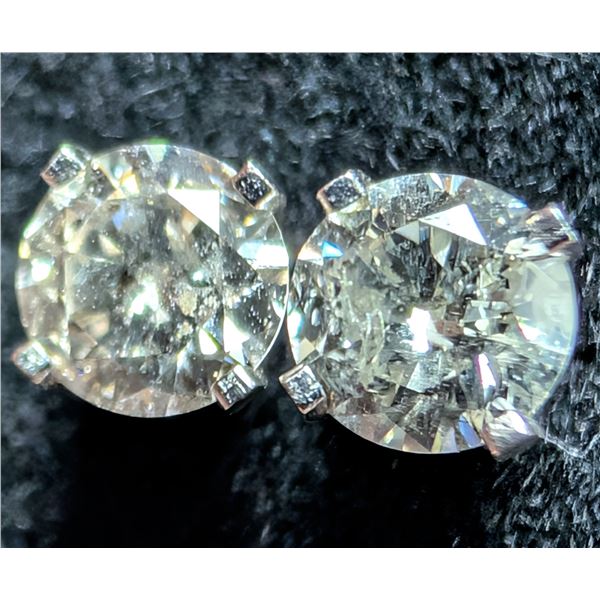 14K(0.71G), NATURAL DIAMOND (0.72CT) EARRING, APPRAISED INSURANCE VALUE $2000