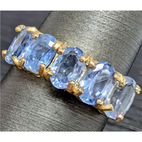 10K(2.23G), NATURAL SAPPHIRE (APP 3CT)RING, SIZE 6.25, SUGGESTED RETAIL VALUE $3600